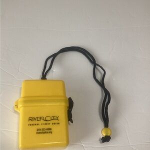 Yellow Waterproof Case with Lanyard